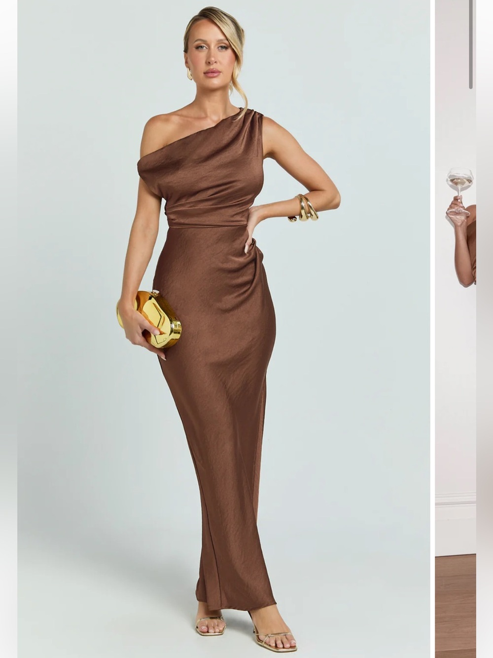 Laurie Maxi Dress - One Shoulder Tie Detail Dress Showpo